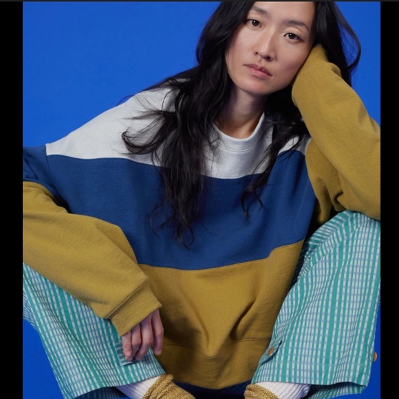 Ilana Kohn Tops - Cropped striped sweatshirt